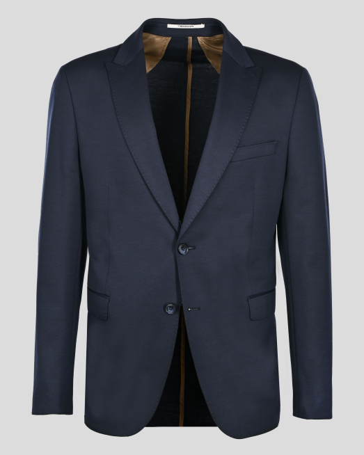 'ТЪМНОСИНЬО СПОРТНО-ЕЛЕГАНТНО САКО БЕЗ ХАСТАР С ДВА ШЛИЦА