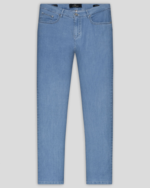 'СВЕТЛОСИН ПАНТАЛОН С 5 ДЖОБА И КОЖЕНА ЛОГО ЕМБЛЕМА