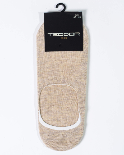 'БЕЖОВИ МЕЛАНЖИРАНИ ЧОРАПИ ТИП ТЕРЛИК