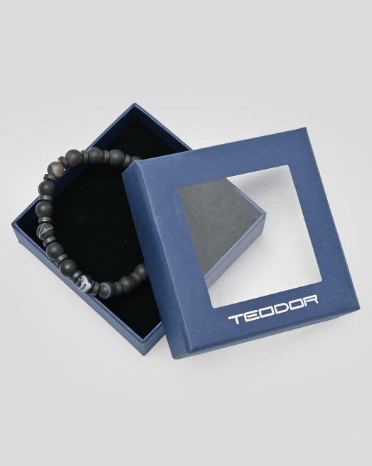 'ЧЕРНА ГРИВНА С МЪНИСТА И ДЕКОРАТИВНИ ЕЛЕМЕНТИ 