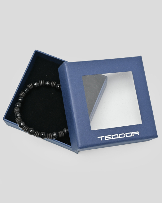 'ЧЕРНА ГРИВНА С МЪНИСТА И ДЕКОРАТИВНИ ЕЛЕМЕНТИ