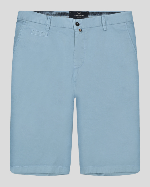 'СВЕТЛОСИНИ БЕРМУДИ С ИТАЛИАНСКИ ДЖОБОВЕ И ЛОГО