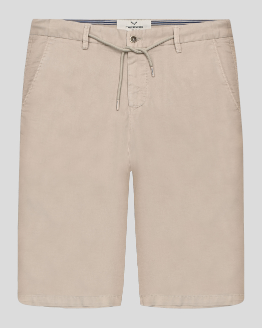 'БЕЖОВИ БЕРМУДИ С ЛАСТИК НА КОЛАНА И ИТАЛИАНСКИ ДЖОБОВЕ