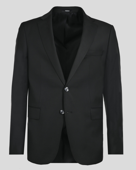 'ЧЕРНО КЛАСИЧЕСКО САКО С ДВА ШЛИЦА ВТАЛЕН СИЛУЕТ/ЧАСТ ОТ КОСТЮМ/