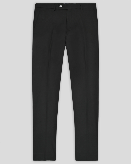 'ЧЕРЕН КЛАСИЧЕСКИ ПАНТАЛОН ОТ ФИНА ВЪЛНА ВТАЛЕН СИЛУЕТ/ЧАСТ ОТ КОСТЮМ/