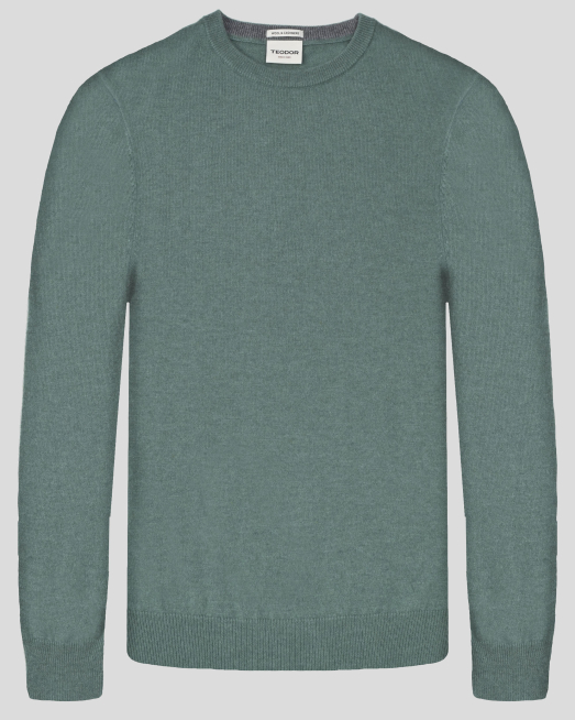 'МЕК ПУЛОВЕР ОТ ЕКСТРА ФИНА ВЪЛНА С КАШМИР В ЦВЯТ МИНТ