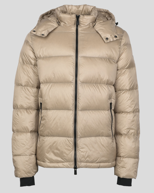 'БЕЖОВО ВОДООТБЛЪСКВАЩО ЯКЕ С КАЧУЛКА И ЕСТЕСТВЕН ПУХ