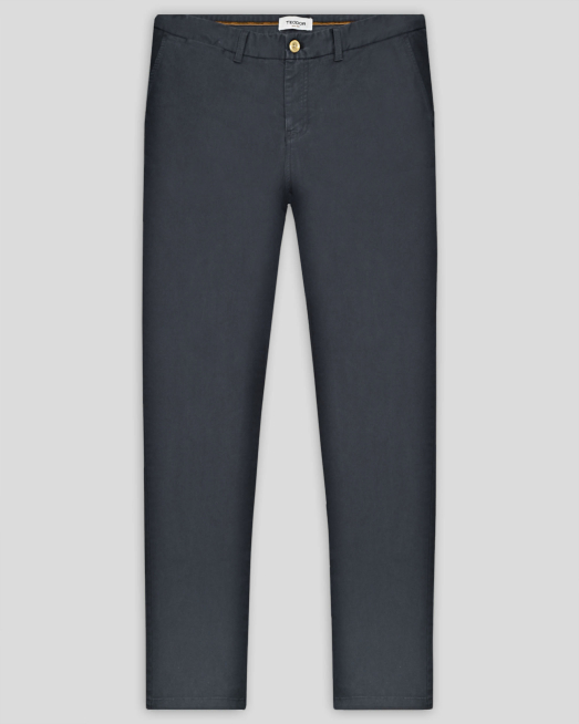 'ПАМУЧЕН ПАНТАЛОН С ИТАЛИАНСКИ ДЖОБ В СИНЬО-СИВ ЦВЯТ