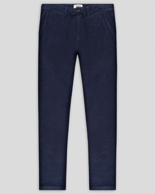 'ТЪМНОСИН ПАНТАЛОН С ИТАЛИАНСКИ ДЖОБ И КОЛАН С ЛАСТИК