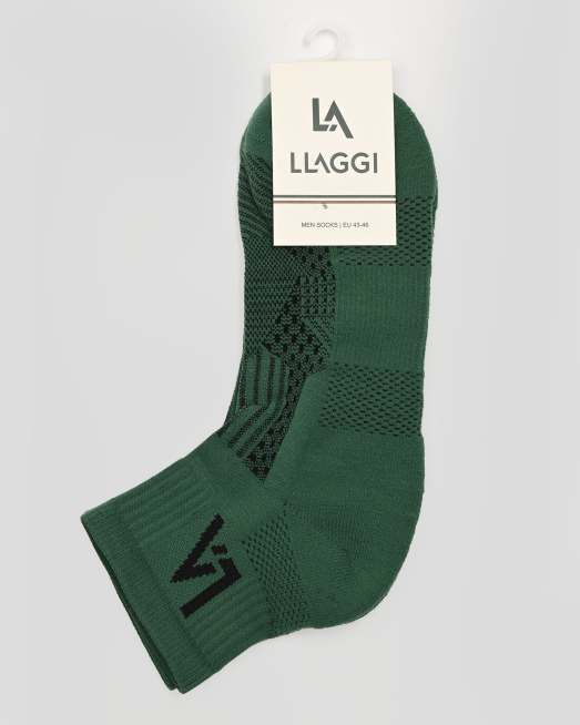 'ЗЕЛЕНИ КЪСИ ЧОРАПИ С РЕЛЕФНА СТРУКТУРА