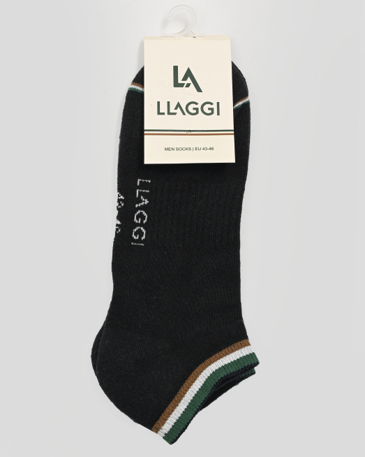 'ЧЕРНИ КЪСИ ЧОРАПИ С РЕЛЕФНА СТРУКТУРА