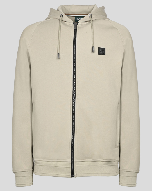 'БЕЖОВ СУИТШЪРТ С КАЧУЛКА И РЕГУЛИРАЩИ ВРЪЗКИ 