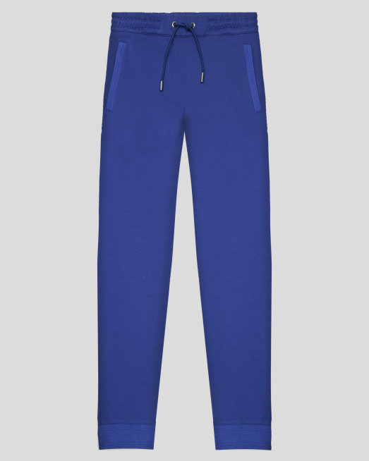 'КОБАЛТОВО СИНЬО СПОРТНО ДОЛНИЩЕ ОТ ГЛАДКО ТРИКО С ЕЛАСТАН