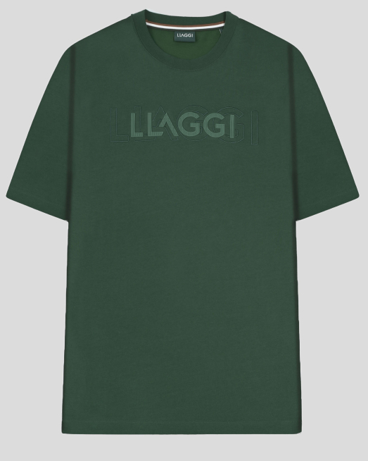 'ЗЕЛЕНА ОВЪРСАЙЗ ТЕНИСКА ОТ ПАМУК И БАМБУК С БРОДЕРИЯ ЛОГО