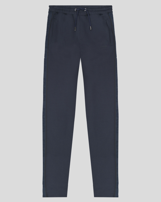 'ТЪМНОСИН СПОРТЕН ПАНТАЛОН С ЛАСТИЧНА ЛЕНТА С ЛОГО