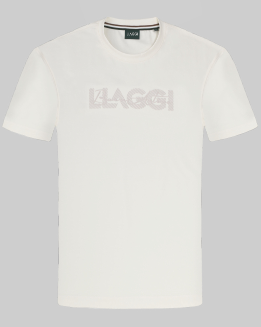 'ПАМУЧНА ТЕНИСКА  В ЦВЯТ ЕКРЮ С ЛОГО ПРИНТ НАДПИС