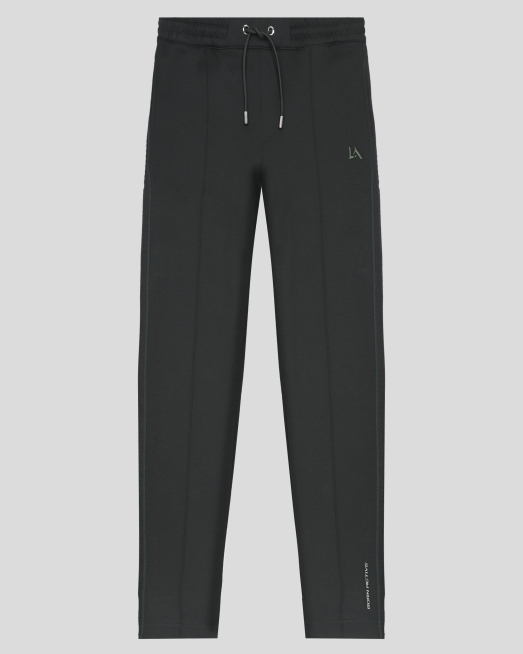 'ЧЕРНО СПОРТНО ДОЛНИЩЕ С ФИКСИРАН РЪБ И БРОДЕРИЯ ЛОГО