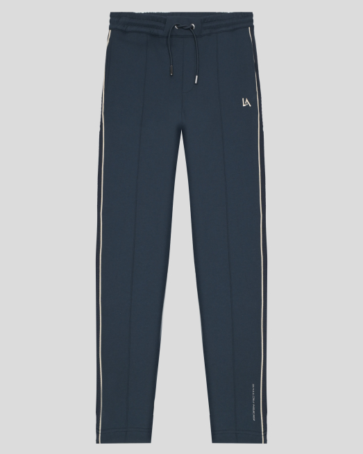 'ТЪМНОСИНЬО СПОРТНО ДОЛНИЩЕ ОТ ПАМУК И МОДАЛ С ЛОГО