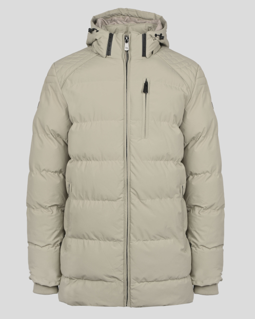 'БЕЖОВО ОБЕМНО ЯКЕ ТИП ПАРКА С ТЕРМОИНДИКАТОР И ЛОГО ЕМБЛЕМА