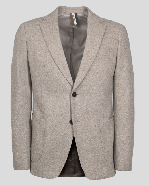 'БЛЕЙЗЪР С ВИСОКО СЪДЪРЖАНИЕ НА ВЪЛНА В БЕЖОВ МЕЛАНЖ