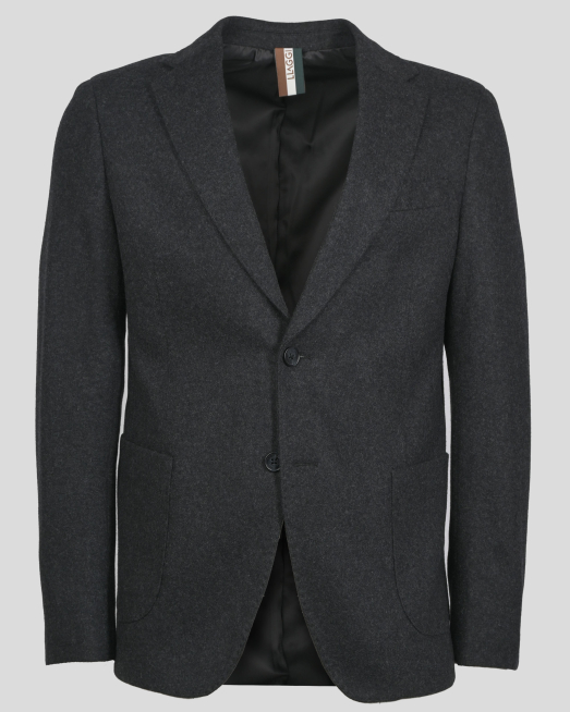 'ЧЕРЕН МЕЛАНЖИРАН БЛЕЙЗЪР ОТ ВЪЛНЕН ПЛАТ 