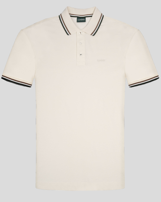 'ТЕНИСКА С ГУМИРАНА ЛОГО ЕМБЛЕМА В ЦВЯТ ЕКРЮ