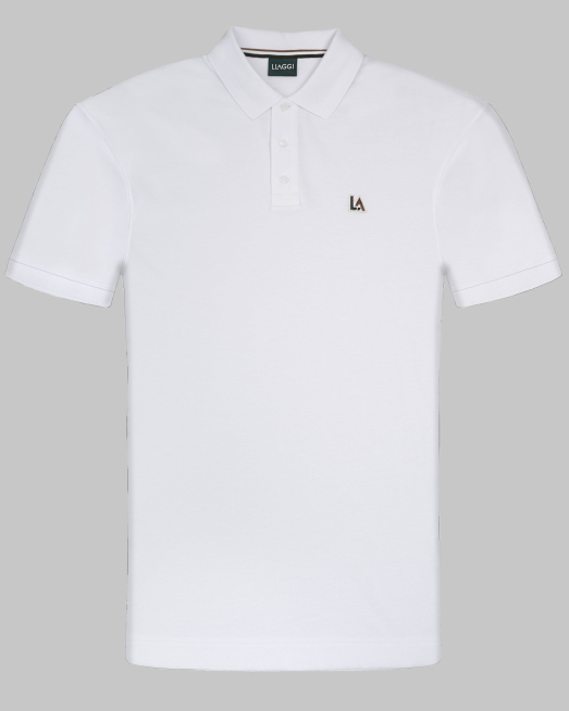 'БЯЛА ТЕНИСКА ОТ 100% ПАМУК С ЛОГО ЕМБЛЕМА