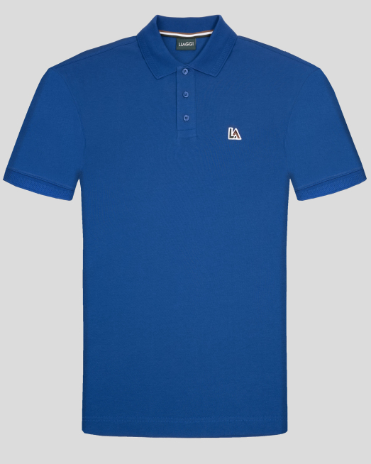 'СИНЯ ТЕНИСКА ОТ 100% ПАМУК С ЛОГО ЕМБЛЕМА