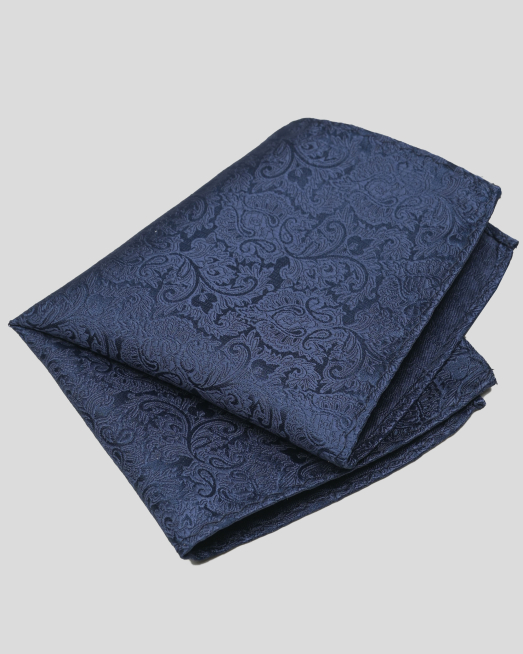 'ИНДИГОВО СИНЯ КЪРПИЧКА ЗА САКО С ПЕЙСЛИ МОТИВИ