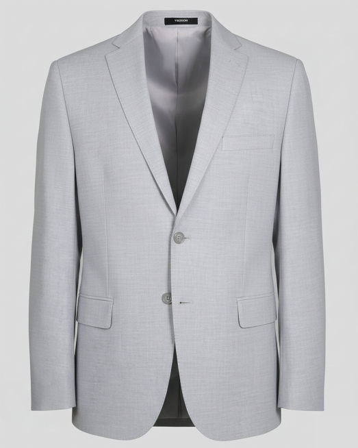 'КЛАСИЧЕСКО САКО С ДВА ШЛИЦА В СИВ МЕЛАНЖ /ЧАСТ ОТ КОСТЮМ/