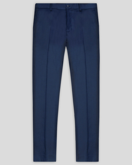 'КЛАСИЧЕСКИ ПАНТАЛОН В ТЪМНОСИН ЦВЯТ ВТАЛЕН СИЛУЕТ /ЧАСТ ОТ КОСТЮМ/