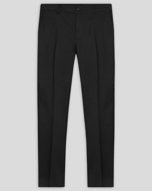 'ЧЕРЕН КЛАСИЧЕСКИ ПАНТАЛОН ОТ ФИНА ВЪЛНА С ЕЛАСТАН /ЧАСТ ОТ КОСТЮМ/