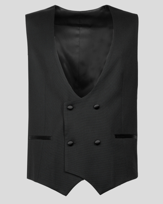 'ЧЕРЕН КЛАСИЧЕСКИ ЕЛЕК С ДВУРЕДНО ЗАКОПЧАВАНЕ /ЧАСТ ОТ КОСТЮМ/