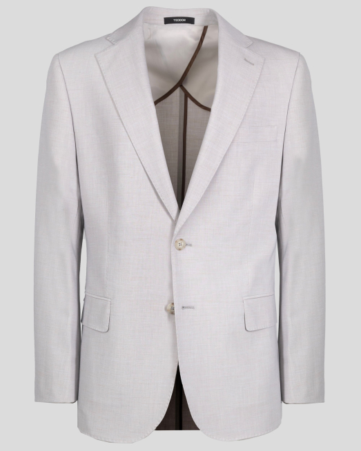 'КЛАСИЧЕСКО САКО В ДВУЦВЕТЕН НАТУРАЛЕН МЕЛАНЖ  /ЧАСТ ОТ КОСТЮМ/