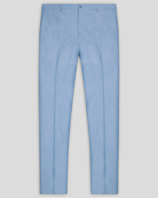 'СИН КЛАСИЧЕСКИ ПАНТАЛОН МЕЛАНЖ СВОБОДЕН СИЛУЕТ /ЧАСТ ОТ КОСТЮМ/