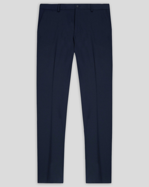 'КЛАСИЧЕСКИ ПАНТАЛОН СВОБОДЕН СИЛУЕТ В ТЪМНОСИН ЦВЯТ /ЧАСТ ОТ КОСТЮМ/