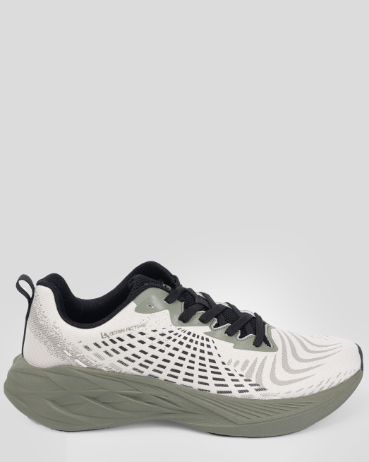 'БЕЛИ СПОРТНИ ОБУВКИ ТИП МАРАТОНКИ С КОНТРАСТЕН ПРИНТ