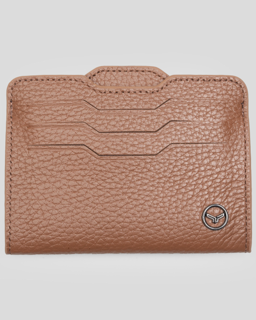 'ВИЗИТНИК ОТ ЕСТЕСТВЕНА КОЖА ШАГРЕН В ЦВЯТ ТАБА