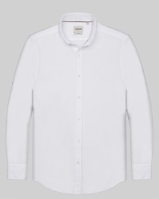 'БЯЛА СТРУКТУРНА РИЗА ВТАЛЕН СИЛУЕТ