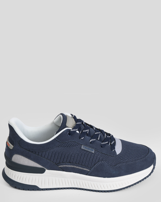 'ТЪМНОСИНИ КОМБИНИРАНИ СПОРТНИ ОБУВКИ С ЛОГО ЕМБЛЕМА