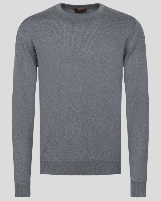 'СИВ БИЕ ПУЛОВЕР ОТ 100%  ЕКСТРАФИНА ВЪЛНА МЕРИНО "ZEGNA BARUFFA"