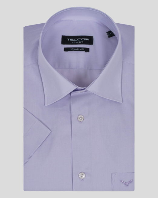 'СВЕТЛО ЛИЛАВА РИЗА БАЗОВ МОДЕЛ С КЪС РЪКАВ