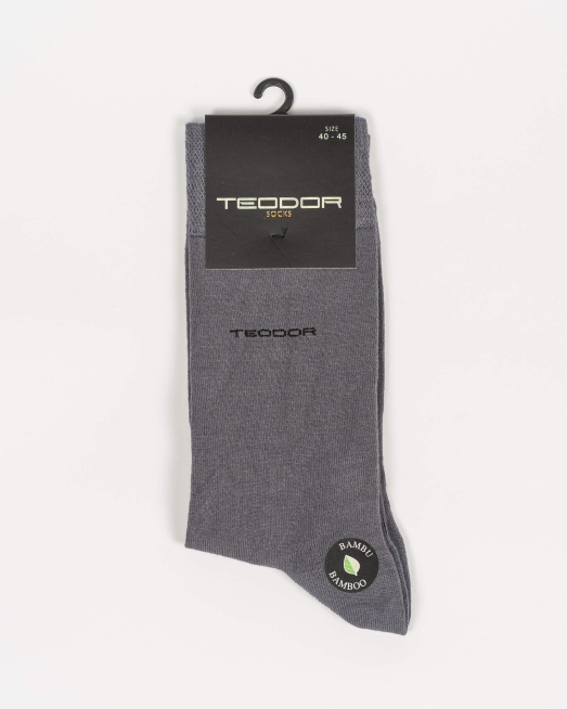 'ДЮСОВИ ЧОРАПИ В ЦВЯТ АНТРАЦИТ С ЛОГО