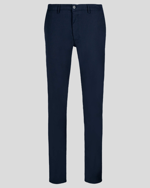 'ТЪМНО СИН ПАНТАЛОН С МЕТАЛЕН АКСЕСОАР