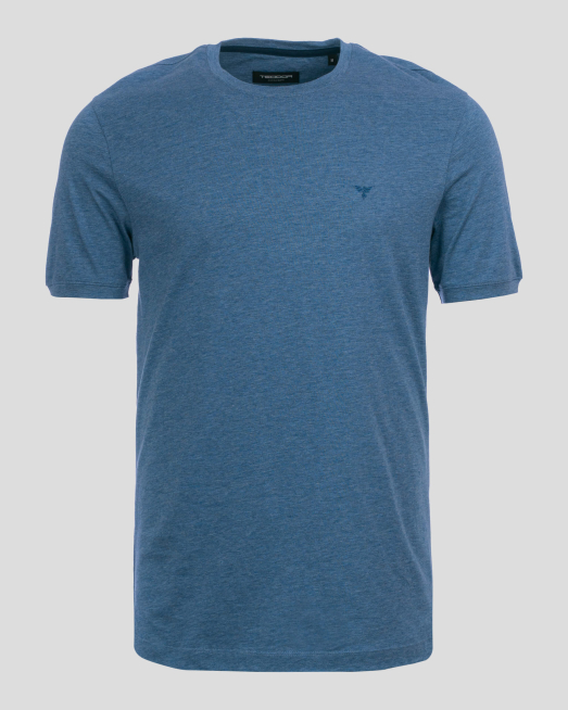 'СИНЯ ТЕНИСКА ОТ МЕРСЕРИЗИРАН ПАМУК