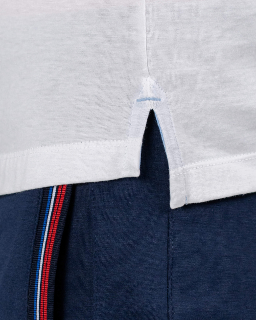 'БЯЛА ПАМУЧНА ТЕНИСКА С ЛОГО