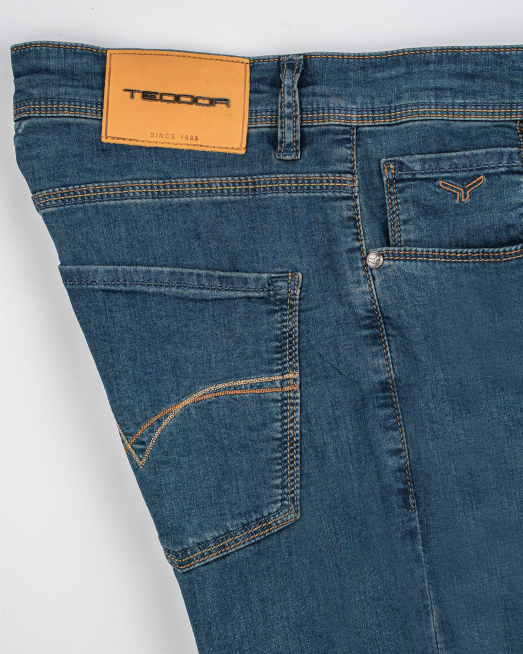 'ТЪМНО СИНИ СВОБОДНИ ДЪНКИ С ЛЕК ИЗТРИТ ЕФЕКТ