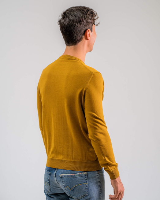 'ПУЛОВЕР С МЕТАЛНО ЛОГО В ЦВЯТ КАКИ