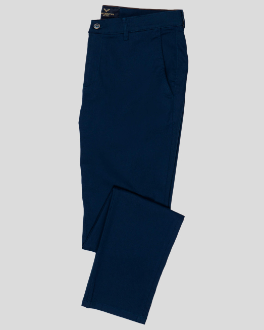 'ПАНТАЛОН В СИН ЦВЯТ ОТ ПАМУК С ЕЛАСТАН