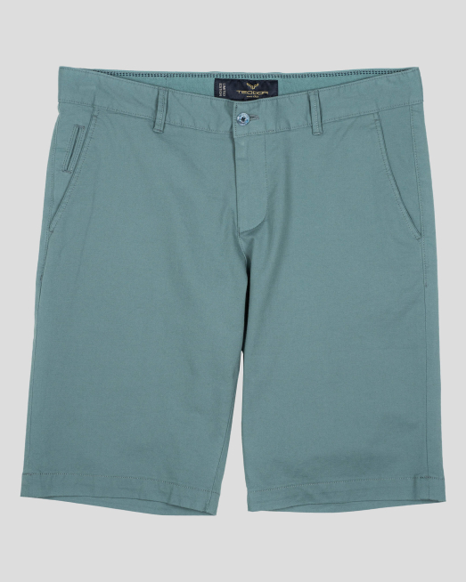 'СТРУКТУРНИ БЕРМУДИ В ЦВЯТ ПЕТРОЛ